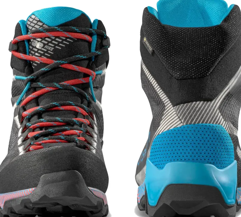 La Sportiva Hiking Shoes & Boots|Hiking Boots-Womens Aequilibrium Hike GTX Boots - Carbon-Malibu Blue