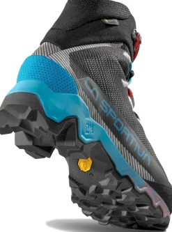 La Sportiva Hiking Shoes & Boots|Hiking Boots-Womens Aequilibrium Hike GTX Boots - Carbon-Malibu Blue