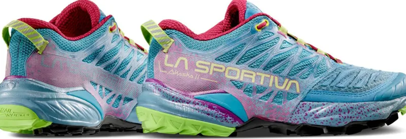 La Sportiva Hiking Shoes & Boots|Running Shoes-Womens Akasha II Running Shoe - Topaz-Red Plum