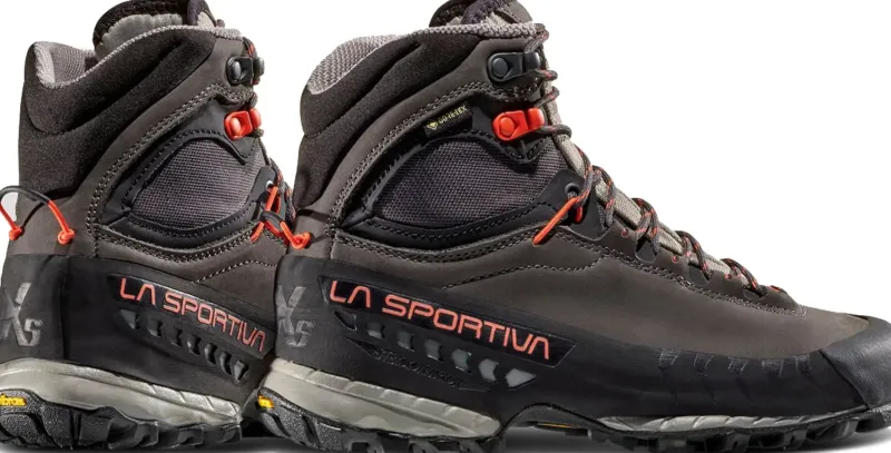 La Sportiva Hiking Shoes & Boots|Mid Height Boots-Womens TX5 GTX Boots - Carbon-Paprika