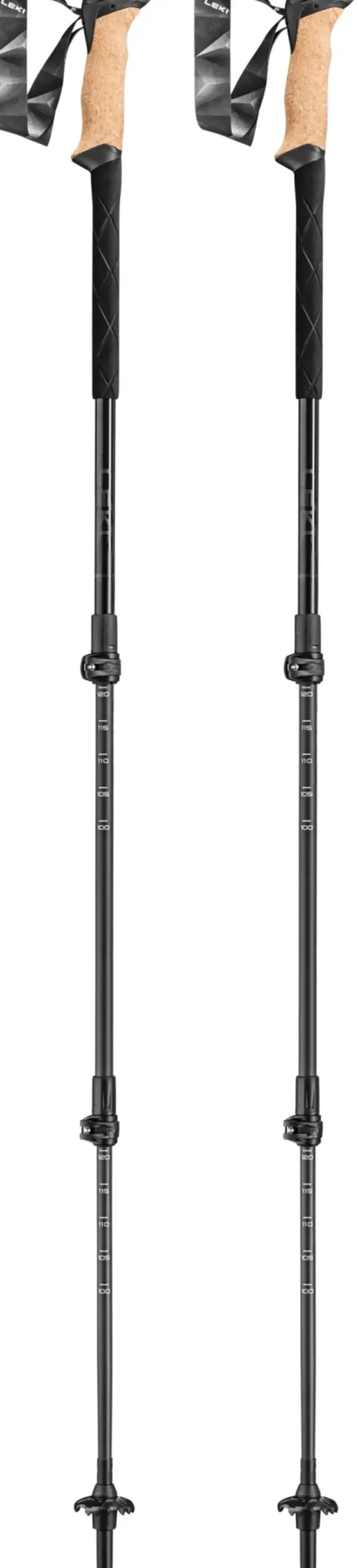 Leki Walking Poles-Black Series Carbon Poles - Pair