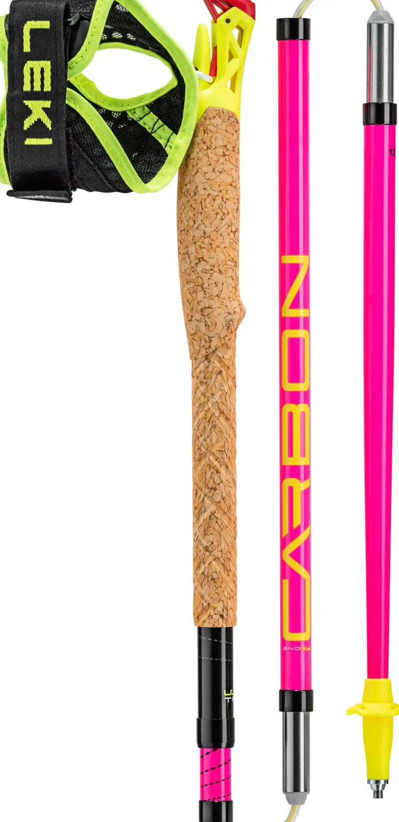 Leki Walking Poles-Ultratrail FX.One Trail Running Poles - Neon Pink-Black-Neon Yellow