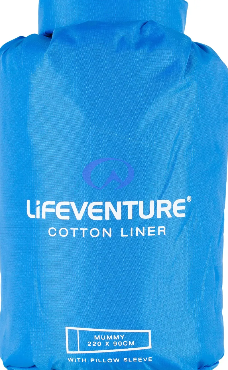 Lifeventure Sleep Accessories-Cotton Sleeping Bag Liner - Mummy