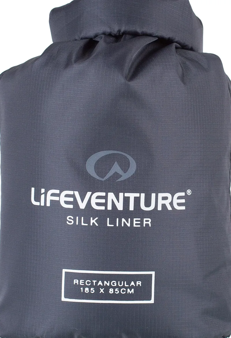Lifeventure Sleep Accessories-Silk Sleeping Bag Liner - Rectangular