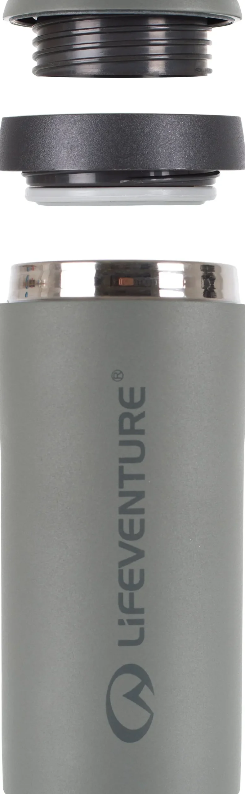 Lifeventure Coffee Mugs & Flasks-Thermal Mug - Matt Grey