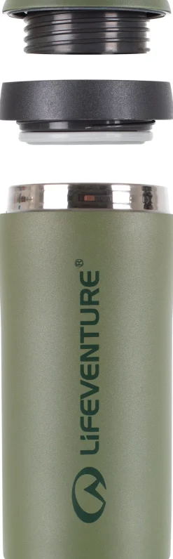 Lifeventure Coffee Mugs & Flasks-Thermal Mug - Matt Khaki