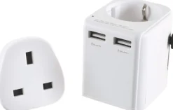 Lifeventure Travel Accessories-USB World Travel Adaptor