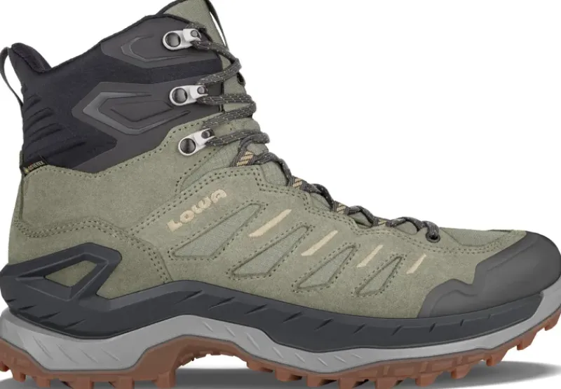 Lowa Hiking Shoes & Boots|Mid Height Boots-Mens Innovo GTX Mid Boots - Seaweed-Dune