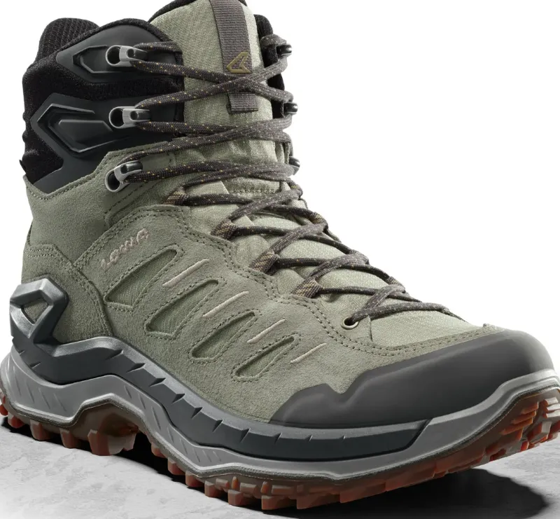 Lowa Hiking Shoes & Boots|Mid Height Boots-Mens Innovo GTX Mid Boots - Seaweed-Dune