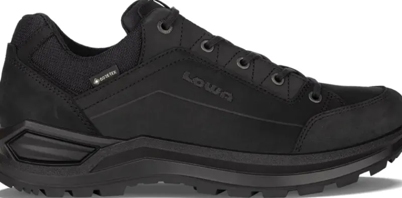 Lowa Hiking Shoes & Boots|Walking Shoes-Mens Renegade Evo GTX Lo Shoes - Black-Black