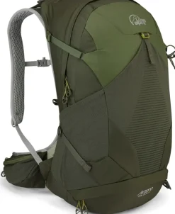 Lowe Alpine Day Packs-AirZone Trail Duo 32 Rucksack - Army-Bracken