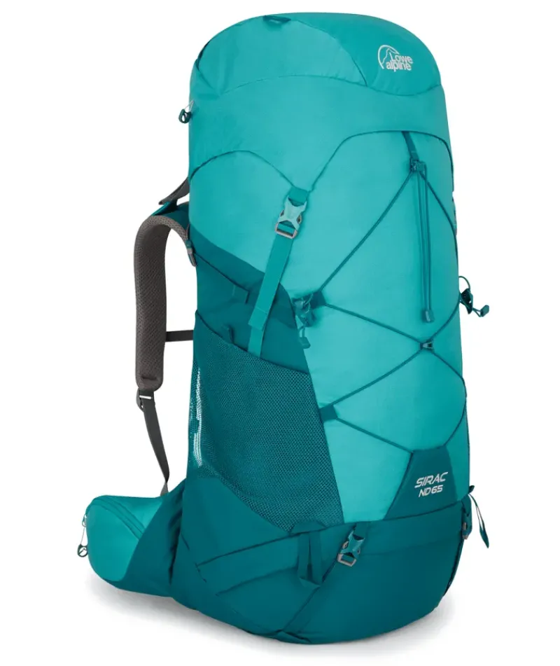 Lowe Alpine Backpacking Packs-Womens Sirac ND65 Rucksack - Sagano Green-Storm Green