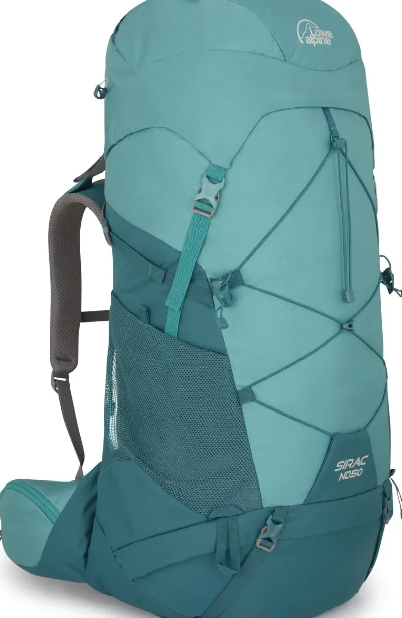 Lowe Alpine Backpacking Packs-Womens Sirac ND50 Rucksack - Sagano Green-Storm Green
