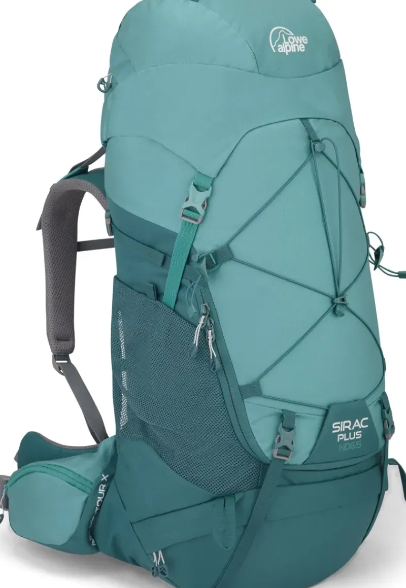Lowe Alpine Backpacking Packs-Womens Sirac Plus ND65 Rucksack - Sagano Green