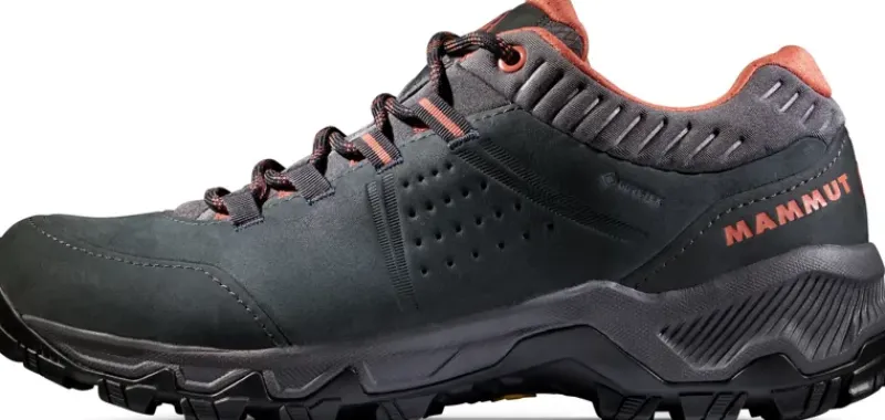 Mammut Hiking Shoes & Boots|Walking Shoes-Womens Nova IV Low GTX Shoes - Black-Apricot Brandy