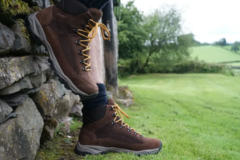 Meindl Hiking Shoes & Boots|Hiking Boots-Mens Baltimore GTX Boot - Chestnut-Mustard Yellow
