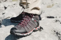 Meindl Hiking Shoes & Boots|Mid Height Boots-Mens Respond Mid II GTX Boots - Graphite-Red