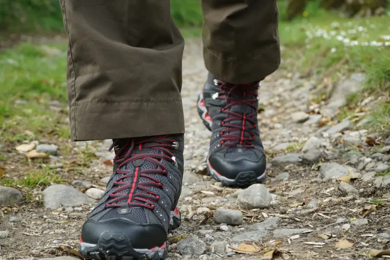Meindl Hiking Shoes & Boots|Mid Height Boots-Mens Respond Mid II GTX Boots - Graphite-Red