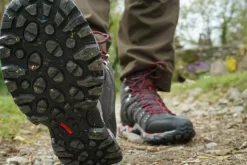 Meindl Hiking Shoes & Boots|Mid Height Boots-Mens Respond Mid II GTX Boots - Graphite-Red