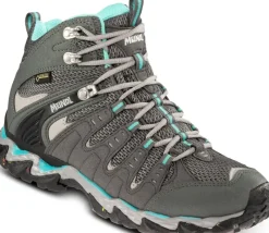 Meindl Hiking Shoes & Boots|Mid Height Boots-Womens Respond Mid II GTX Boots - Anthracite-Turquoise