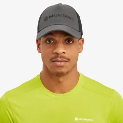 Montane Hats-Basecamp Mono Cap - Midnight Grey