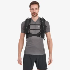 Montane Fast & Light Rucksacks And Vests-Gecko VP 12+ Running Vest - Black