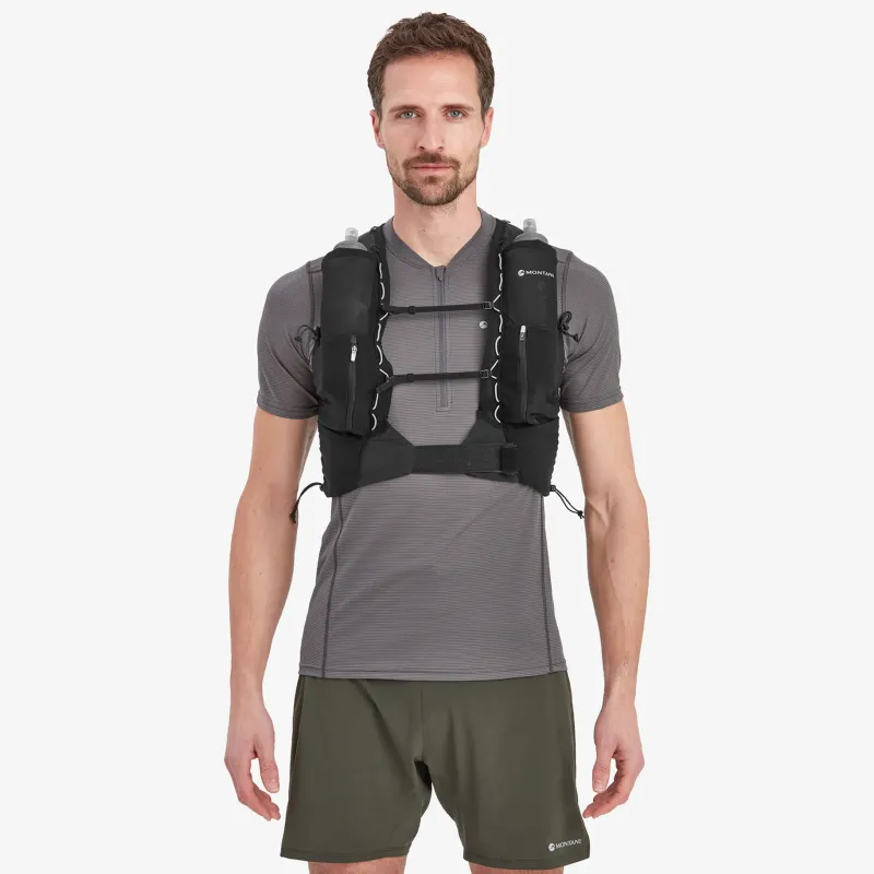 Montane Fast & Light Rucksacks And Vests-Gecko VP 5+ Running Vest - Black