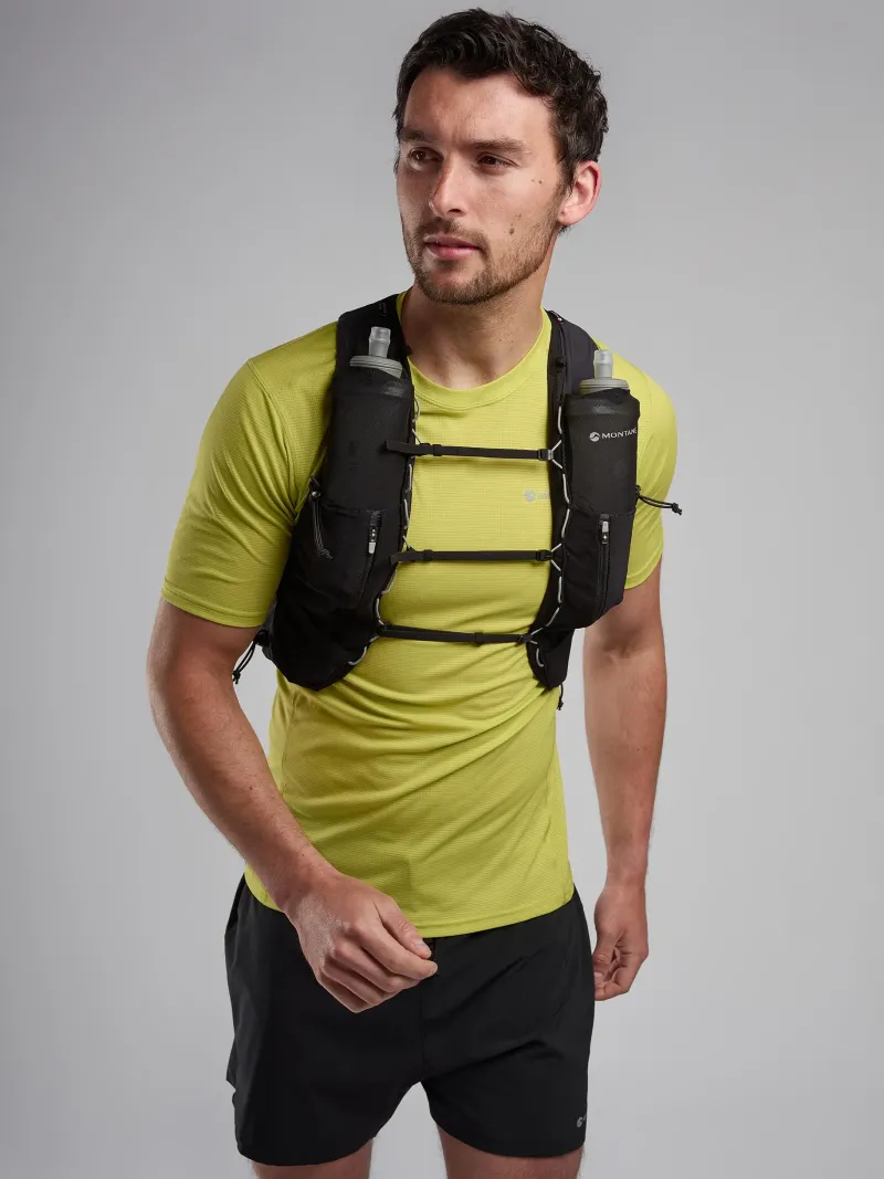 Montane Fast & Light Rucksacks And Vests-Gecko VP + Running Vest - Black