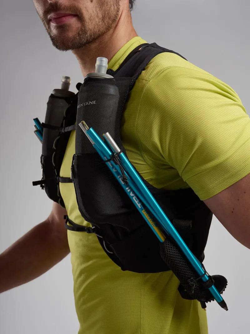 Montane Fast & Light Rucksacks And Vests-Gecko VP + Running Vest - Black