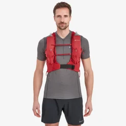 Montane Fast & Light Rucksacks And Vests-Gecko VP 5+ Running Vest - Acer Red
