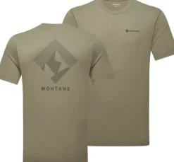 Montane T-Shirts & Baselayers-Mens Alhena Mountain 25 T-Shirt - Caper