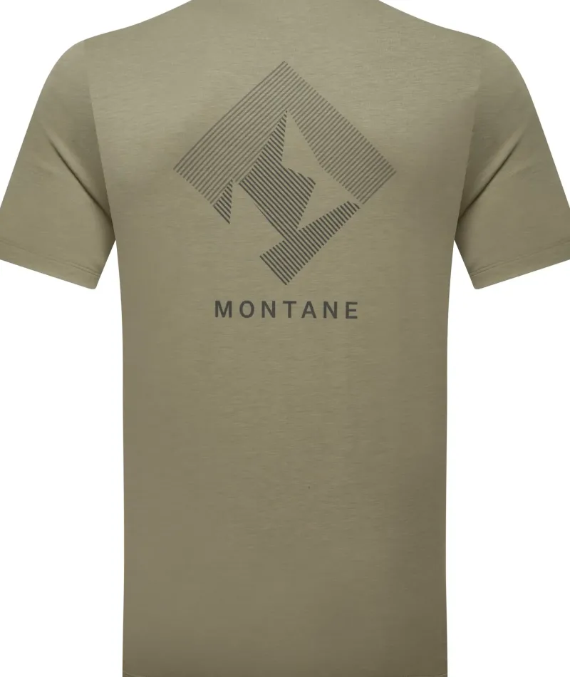 Montane T-Shirts & Baselayers-Mens Alhena Mountain 25 T-Shirt - Caper