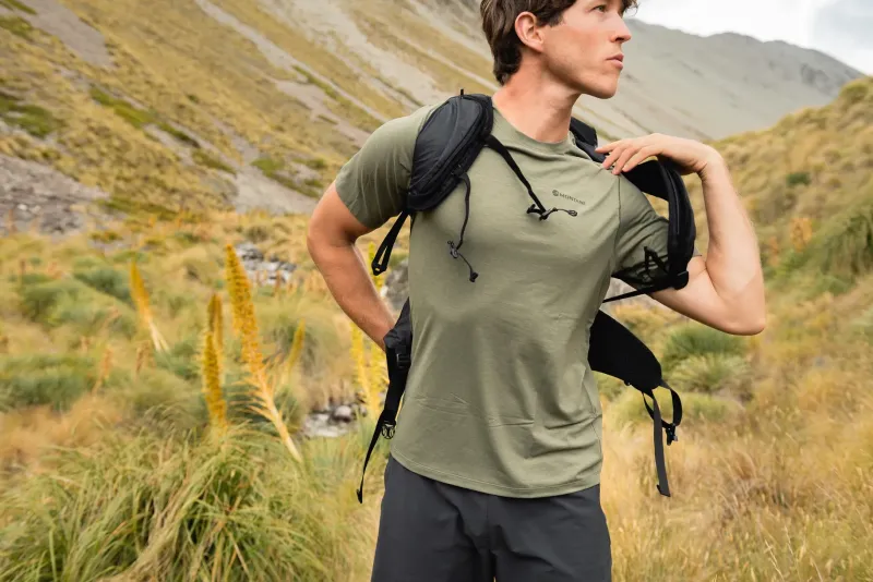 Montane T-Shirts & Baselayers-Mens Alhena Mountain 25 T-Shirt - Caper