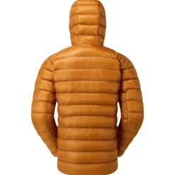 Montane Insulated Jackets-Mens Alpine 850 Lite Hooded Down Jacket - Flame Orange