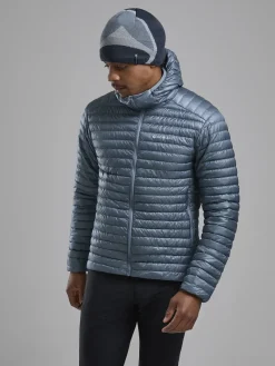 Montane Insulated Jackets-Mens Alpine 850 Nano Hoodie - Stone Blue
