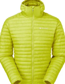 Montane Insulated Jackets-Mens Alpine 850 Nano Hoodie - Citrus Spring