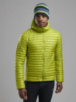 Montane Insulated Jackets-Mens Alpine 850 Nano Hoodie - Citrus Spring