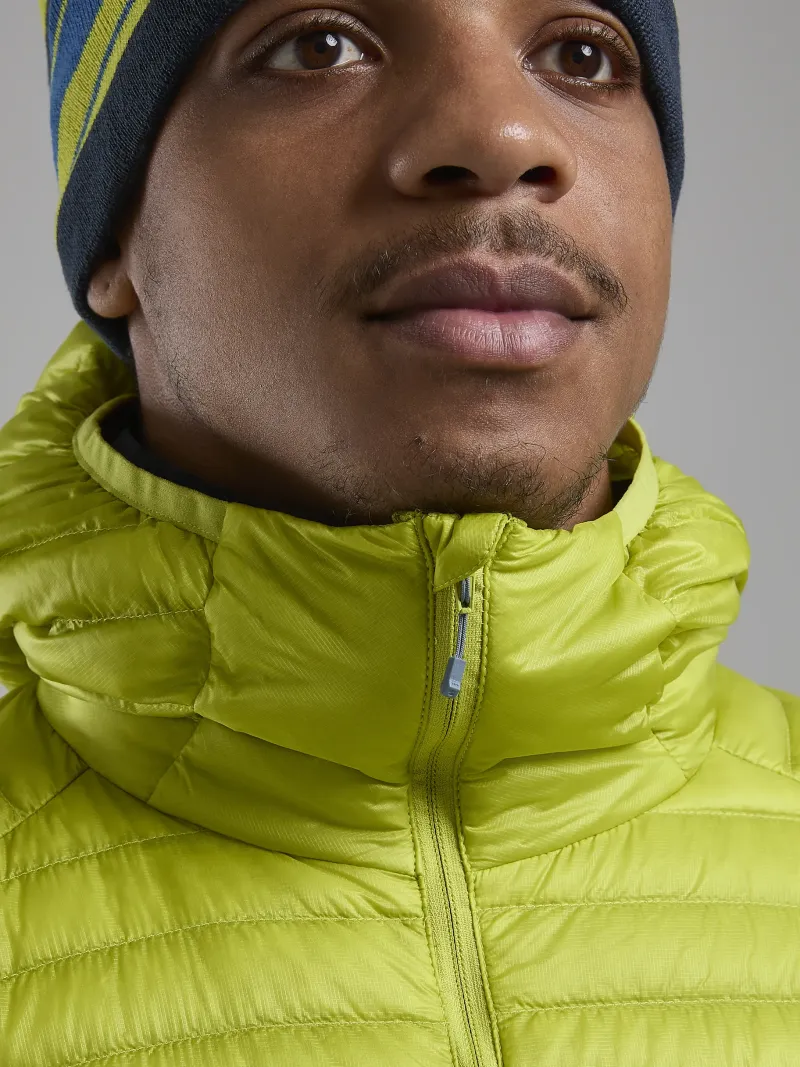 Montane Insulated Jackets-Mens Alpine 850 Nano Hoodie - Citrus Spring