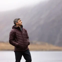 Montane Insulated Jackets-Mens Anti-Freeze Hoodie - Dark Garnet