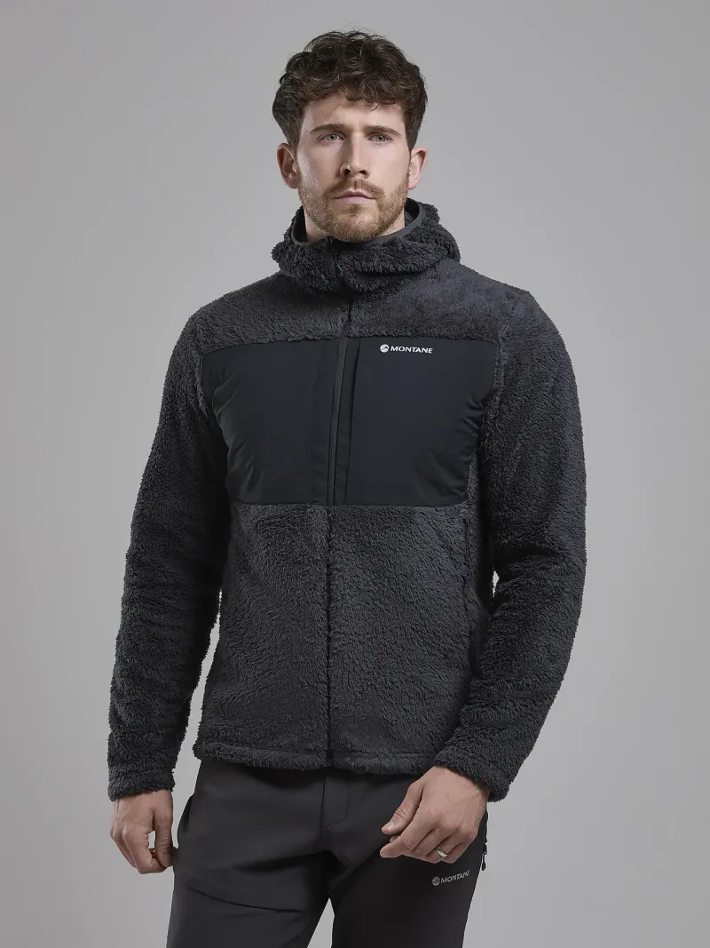 Montane Fleece & Mid Layer-Mens Caldus XT Hoodie - Midnight Grey
