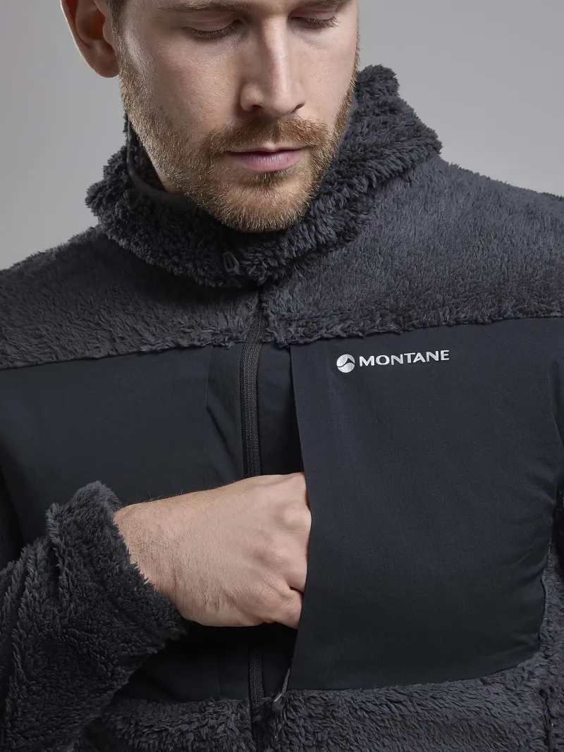Montane Fleece & Mid Layer-Mens Caldus XT Hoodie - Midnight Grey