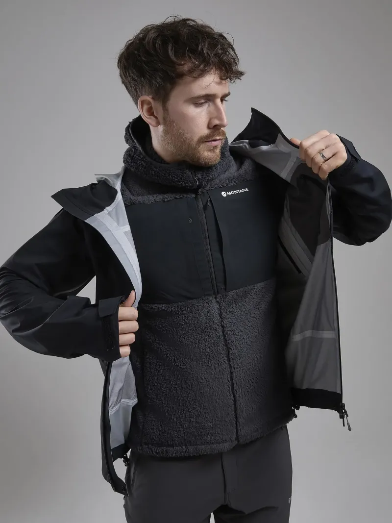 Montane Fleece & Mid Layer-Mens Caldus XT Hoodie - Midnight Grey