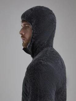 Montane Fleece & Mid Layer-Mens Caldus XT Hoodie - Midnight Grey