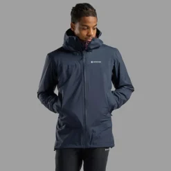 Montane Waterproof Jackets-Mens Cetus Jacket - Eclipse Blue
