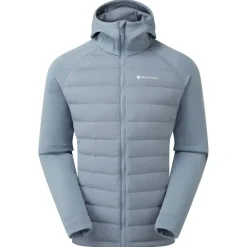 Montane Insulated Jackets-Mens Composite Hoodie - Stone Blue