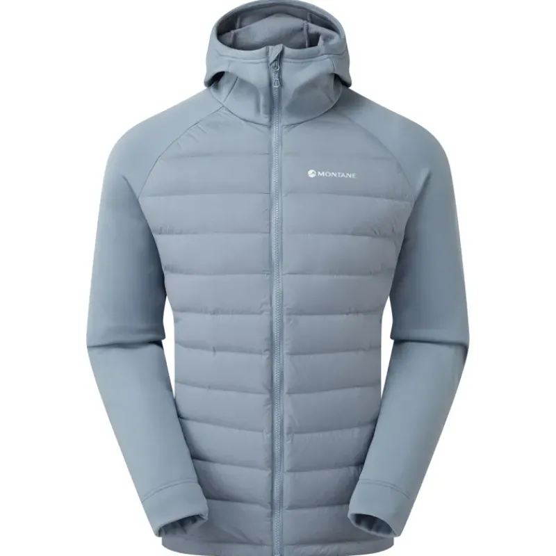 Montane Insulated Jackets-Mens Composite Hoodie - Stone Blue