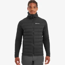 Montane Insulated Jackets-Mens Composite Hoodie - Black