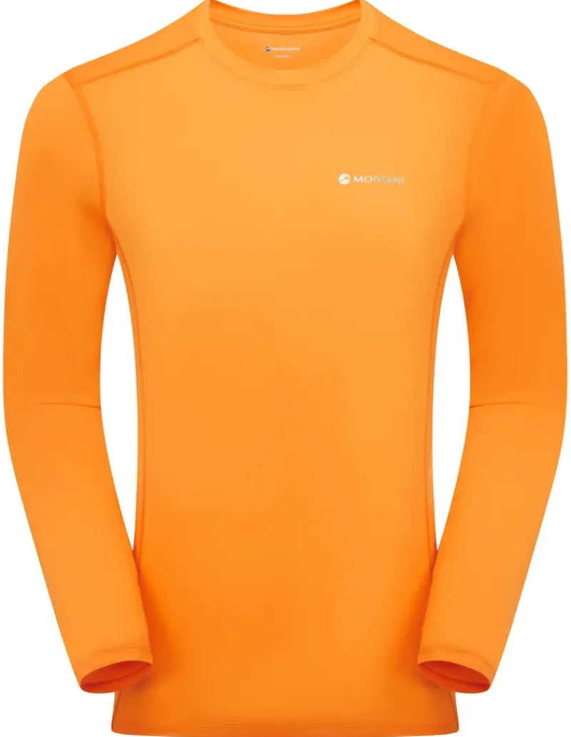 Montane T-Shirts & Baselayers-Mens Dart Lite Long Sleeve T Shirt - Nagami Orange
