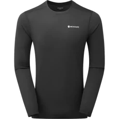 Montane T-Shirts & Baselayers-Mens Dart Lite Long Sleeve T-Shirt - Black
