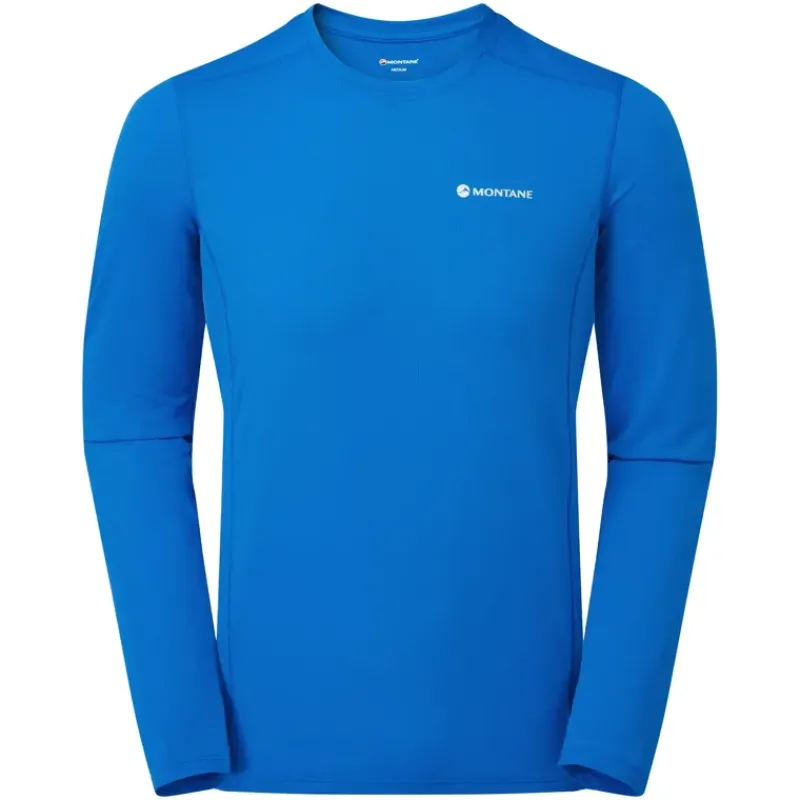 Montane T-Shirts & Baselayers-Mens Dart Lite Long Sleeve T-Shirt - Electric Blue